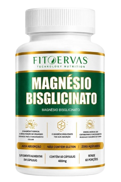 Magnésio Bisglicinato — 60 Cápsulas