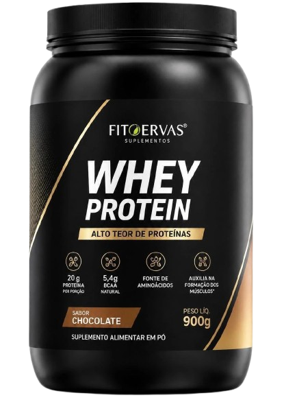 Whey Protein Concentrado Chocolate 20g de Proteína — 900g