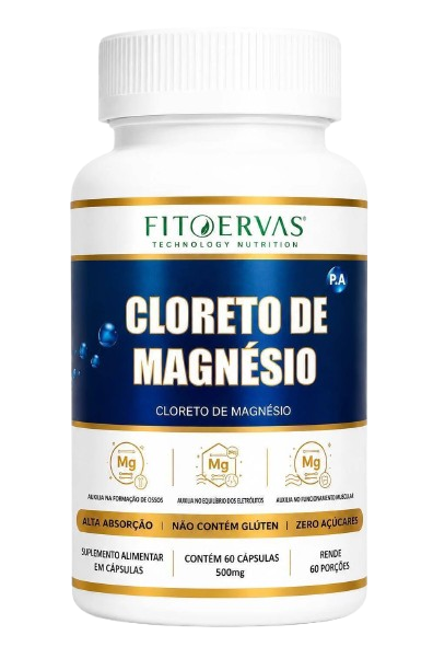 Cloreto de Magnésio P.A. — 60 Cápsulas